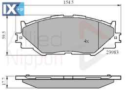 ΣΕΤ ΔΙΣΚΟΦΡΕΝΑ ΕΜΠΡ. LEXUS ADB01632 0446553020 0446553040 0446553020 0446553040