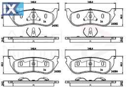 ΣΕΤ ΔΙΣΚΟΦΡΕΝΑ ΟΠΙΣΘ. FORD ADB01751 3538978 F58A2M008BA F58Z2200B F58Z2200F