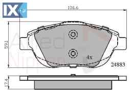 ΣΕΤ ΔΙΣΚΟΦΡΕΝΑ ΕΜΠΡ. CITROEN ADB02027 1607083180 1611140580 1629038380 425431 1607083180 1611140580 1629038380 425431 1607083180 1611140580 1613192580 1629038380 425431