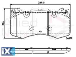 ΣΕΤ ΔΙΣΚΟΦΡΕΝΑ ΕΜΠΡ. LAND ROVER ADB02211 AH422K021CA AH422K021CB LR016684 LR020362 LR064181 LR083935 LR093886 LR110087 LR156926 LRO16684 LRO20362