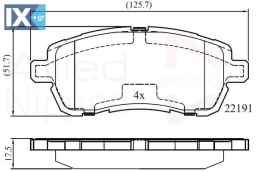 ΣΕΤ ΔΙΣΚΟΦΡΕΝΑ ΕΜΠΡ. FORD ADB02361 1894272 2017679 E4B12001AB G1B52001AA