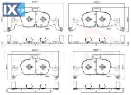 ΣΕΤ ΔΙΣΚΟΦΡΕΝΑ ΕΜΠΡ. AUDI ADB02365 4K0698151E 8W0698151AC 8W0698151AD 8W0698151AQ 8W0698151L 8W0698151M