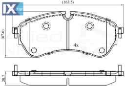 ΣΕΤ ΔΙΣΚΟΦΡΕΝΑ ΕΜΠΡ. VW ADB02388 2N0698151 2N0698151 2N0698151 2N0698151 65508206000