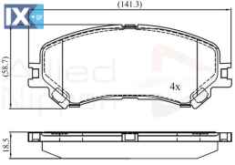 ΣΕΤ ΔΙΣΚΟΦΡΕΝΑ ΕΜΠΡ. RENAULT ADB02423 410606124R 410606808R