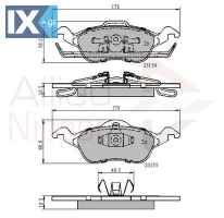 ΣΕΤ ΔΙΣΚΟΦΡΕΝΑ ΕΜΠΡ. FORD ADB0490 1075558 1107697 1136519 1151049 1425406 1682498 1763301 98AB2K021AD 98AX2K021AG ME98AJ2K021AJ