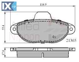 ΣΕΤ ΔΙΣΚΟΦΡΕΝΑ ΕΜΠΡ. FIAT ADB0509 46565733 5892786 71738134 71770984