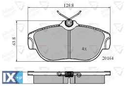 ΣΕΤ ΔΙΣΚΟΦΡΕΝΑ ΕΜΠΡ. VOLVO ADB0590 271349 2713493 2713498 271737 2717379 271979 31261183 3516916