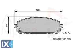 ΣΕΤ ΔΙΣΚΟΦΡΕΝΑ ΕΜΠΡ.JEEP ADB06113 68212327AA 68212327AB 68212327AC 68227573AA 68227573AB