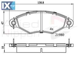 ΣΕΤ ΔΙΣΚΟΦΡΕΝΑ ΕΜΠΡ. PEUGEOT ADB0704 425191 425204 425320