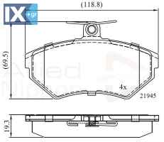 ΣΕΤ ΔΙΣΚΟΦΡΕΝΑ ΕΜΠΡ. AUDI-VW ADB0736 8E0698151 8E0698151A 8E0698151B 8E0698151N 8E0698151 8E0698151A 8E0698151B 8E0698151N 8E0698151 8E0698151A 8E0698151N 8E0698151 8E0698151A 8E0698151N