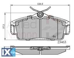 ΣΕΤ ΔΙΣΚΟΦΡΕΝΑ ΕΜΠΡ. NISSAN ADB0740 410602F028 410602F525 410602F526 410602F527 410602F528 410605M325 410605M326 41060BM525 D1060BM50A