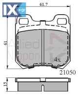 ΣΕΤ ΔΙΣΚΟΦΡΕΝΑ ΟΠΙΣΘ. OPEL-SAAB ADB0741 1605026 1605031 1605617 1605687 1605688 1605799 1605883 1605924 4837241 90251457 90273260 90497874 90540177 9195031 93169000 1605005 1605026 1605031 1605047 16