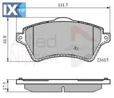 ΣΕΤ ΔΙΣΚΟΦΡΕΝΑ ΕΜΠΡ. LAND ROVER ADB0873 LR021899 SFP000010 SFP000020 SFP500100