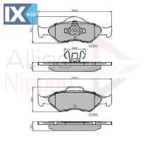 ΣΕΤ ΔΙΣΚΟΦΡΕΝΑ ΕΜΠΡ. FORD ADB0899 1E12333Z 1031781 1111857 1111858 1130715 1206062 1947389 91FX2K021AB YS612K021AA YS612K021BA YS6J2K021AA YS6J2K021AB