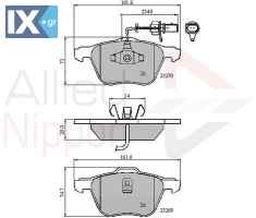 ΣΕΤ ΔΙΣΚΟΦΡΕΝΑ ΕΜΠΡ. VW ADB11136 7M3698151A 7M3698151A 1133446 1205696 1237133 YM212K021BA YM2J2K021BA 7M3698151A 7M3698151A