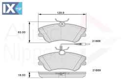 ΣΕΤ ΔΙΣΚΟΦΡΕΝΑ ΕΜΠΡ. RENAULT ADB11539 6025315867 6025370398 6025370851 6025407835