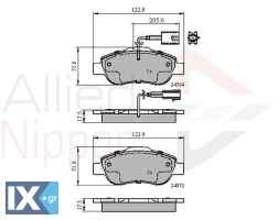 ΣΕΤ ΔΙΣΚΟΦΡΕΝΑ ΕΜΠΡ. FIAT ADB11600 1559697 1731171 1736937 9S512K021A 9S512K021AA BS512K021AA ME9S5J2K021AA ME9S5J2K021AB 71770058 71773151 77364636 77365817