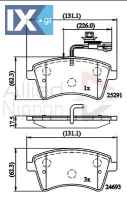 ΣΕΤ ΔΙΣΚΟΦΡΕΝΑ ΕΜΠΡ. RENAULT ADB11707 410605649R 7701210174