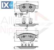 ΣΕΤ ΔΙΣΚΟΦΡΕΝΑ ΕΜΠΡ. AUDI ADB11740 4E0698151A 4E0698151J 4E0698151A 4E0698151E 4E0698151J 4E0698151K