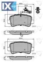 ΣΕΤ ΔΙΣΚΟΦΡΕΝΑ ΟΠΙΣΘ. RENAULT-NISSAN-OPE ADB12105 4406237 4420066 93167662 95513821 95521679 4406000Q0H 4406000Q0L 4406000Q1J 4406237 4420066 93167662 95513821 440600264R 440601147R 440601186R 440602