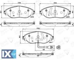 ΣΕΤ ΔΙΣΚΟΦΡΕΝΑ ΕΜΠΡ. AUDI-SEAT-SKODA-VW ADB12201 3C0698151E 3C0698151F 3C0698151G 3C0698151H 3Q06989151 5Q0698151G 5Q0698151K 7N0698151A 7N0698151B 7N0698151C 7N0698151D 8V0698151C 3C0698151E 3C06981