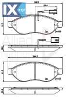 ΣΕΤ ΔΙΣΚΟΦΡΕΝΑ CITROEN - FIAT - PEUGEOT ADB12227 1607878380 1607878580 1611457380 1611839180 1612433880 1612433980 425355 425356 425357 425358 425461 425462 E172301 1607878380 1607878580 1611457380 1