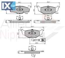 ΣΕΤ ΔΙΣΚΟΦΡΕΝΑ ΕΜΠΡ. SKODA-VW ADB1707 6Q0698151B 6Q0698151B 6Q0698151B 6Q0698151B