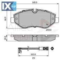 ΣΕΤ ΔΙΣΚΟΦΡΕΝΑ ΕΜΠΡ. MERCEDES ADB21555 0044206720 0044208320 0054202120 0054205220 0054207020 0064208420 0084215020 9064210010 9064210400 A0044208320 A0054202120 A0054205220 A0054207020 A0064208420 A