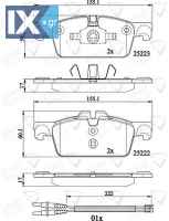 ΣΕΤ ΔΙΣΚΟΦΡΕΝΑ ΕΜΠΡ. PEUGEOT ADB22195 1610100580 1610103580 1613192680 1617284780 4254A6