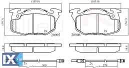 ΣΕΤ ΔΙΣΚΟΦΡΕΝΑ ΕΜΠΡ. CITROEN ADB2416 95659340 1611457980 425043 425088 425091 425092 425102 425120 425127 425165 425263 425264 425265 425314 425498 425499 95659340 95659616 95666970 E172008 E172150 E