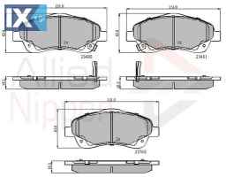 ΣΕΤ ΔΙΣΚΟΦΡΕΝΑ ΕΜΠΡ. TOYOTA ADB31140 0446505130 0446505131 0446505140 0446505150 0446505170 0446505210 0446505220 0446505221 0446505270 0446505280 04465YZZEB 446505130 446505131 446505140 446505150 4