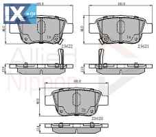 ΣΕΤ ΔΙΣΚΟΦΡΕΝΑ ΟΠΙΣΘ. TOYOTA ADB31141 0446605010 0446605020 0446628110 04466YZZE2 446605010 446628110 446658010