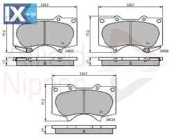 ΣΕΤ ΔΙΣΚΟΦΡΕΝΑ ΕΜΠΡ. TOYOTA ADB31201 0446504070 04465-04070 044650K090 044650K360 04465-0K360 0446535250 0446535290 0446560210 0446560270 0446560320 04465YZZDB 446535250 446535290 446560270 4605A472