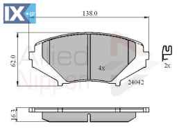 ΣΕΤ ΔΙΣΚΟΦΡΕΝΑ ΕΜΠΡ. MAZDA ADB31246 F1Y23323Z F1Y93323Z F1YA3323ZB F1YA3328ZA F1Y13323ZB F1Y1333ZB F1YA3323ZA F1YA3328Z F1YA333ZA F1YA338Z