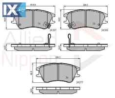 ΣΕΤ ΔΙΣΚΟΦΡΕΝΑ ΕΜΠΡ. HYUNDAI ADB31298 AC698281D 5810102A10 5810105A10 5810105A30