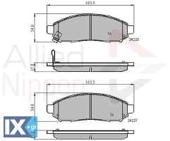 ΣΕΤ ΔΙΣΚΟΦΡΕΝΑ ΕΜΠΡ. NISSAN ADB31520 41060EA025 41060EB326 41060ZP00B 41060ZP025 AY040NS130 AY040NS137 AY040NS156 AY040NS163 D1060JR70A D1060ZP00C DA060EB326 5521050Z00 5521050Z10 5521082Z00 5521082Z