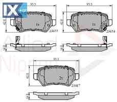 ΣΕΤ ΔΙΣΚΟΦΡΕΝΑ ΟΠΙΣΘ. OPEL ADB31551 1605086 1605122 1605128 1605233 1605625 1605967 1605995 93169143 93170602 93176118 93179164 93188727 93190577 93193613 95507655 1605086 1605122 1605233 1605625 160