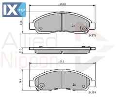 ΣΕΤ ΔΙΣΚΟΦΡΕΝΑ ΕΜΠΡ. ISUZU ADB31573 89040317 8973682510 8973682520 8980511170