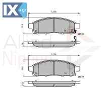 ΣΕΤ ΔΙΣΚΟΦΡΕΝΑ ΕΜΠΡ. MITSUBISHI ADB31584 4605A198 4605A284 4605A623 4605B158 4605B233 MZ690356