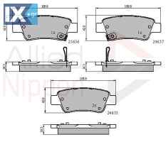 ΣΕΤ ΔΙΣΚΟΦΡΕΝΑ ΟΠΙΣΘ. HONDA ADB31674 43022SWWG01 43022SWWG02