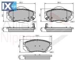 ΣΕΤ ΔΙΣΚΟΦΡΕΝΑ ΕΜΠΡ. OPEL ADB31679 13237750 13237753 13312895 1605185 1605236 1605624 20877794 20963796 22959105 95514525 13237750 1605185 1605236 1605624 22959105 95514525 13237750 13237753 13312895