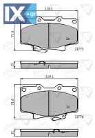 ΣΕΤ ΔΙΣΚΟΦΡΕΝΑ ΕΜΠΡ. TOYOTA ADB3170 0446560020 04465YZZAL 0449160150 0449160160 446560020 449160160 449160180