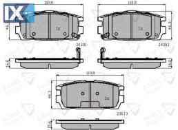 ΣΕΤ ΔΙΣΚΟΦΡΕΝΑ ΟΠΙΣΘ. HYUNDAI ADB31743 58302H1A00 58302H1A10