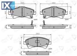 ΣΕΤ ΔΙΣΚΟΦΡΕΝΑ ΕΜΠΡ. TOYOTA ADB31799 0446502190 0446502280 044650F010 04465YZZEE 446502190 446502280 446502282