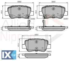 ΣΕΤ ΔΙΣΚΟΦΡΕΝΑ ΟΠΙΣΘ. TOYOTA ADB32026 PAD1723 0446605040 0446605041 0446605042 04466YZZE5 446605040 446605041