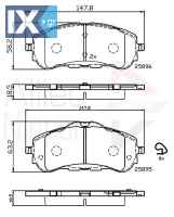 ΣΕΤ ΔΙΣΚΟΦΡΕΝΑ ΕΜΠΡ. PEUGEOT ADB32232 1610428780 1647860280 1610428780 1647860280