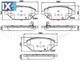 ΣΕΤ ΔΙΣΚΟΦΡΕΝΑ OPEL ADB32325 42349236 42439339 1605325 42249236 42349236 42439339 42349238 42357463