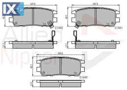 ΣΕΤ ΔΙΣΚΟΦΡΕΝΑ ΟΠΙΣΘ. MITSUBISHI ADB3233 MB858463 MR205269 MR389571 MR389572 MZ690009 MZ690009EU MZ690170 MZ690344 X3516004