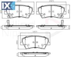 ΣΕΤ ΔΙΣΚΟΦΡΕΝΑ ΕΜΠΡ. HYUNDAI - KIA ADB32343 58101F2A00 58101F3A00 58101G2A10 58101G2A10