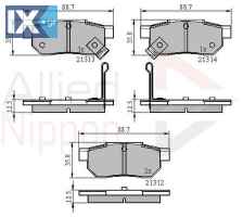 ΣΕΤ ΔΙΣΚΟΦΡΕΝΑ ΟΠΙΣΘ. HONDA ADB3242 90297552 GBP90347AF 06022SP8000 43022S04010 43022SAAE50 43022SD2307 43022SD2505 43022SD2930 43022SE0000 43022SE0506 43022SE0525 43022SE0526 43022SE0930 43022SE0931